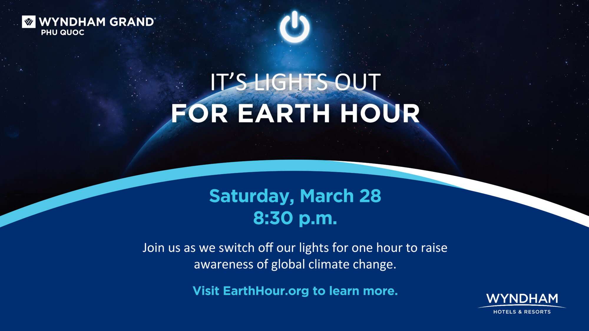 Earth Hour at Wyndham Grand Phu Quoc Lighting the Way to a Greener Tomorrow